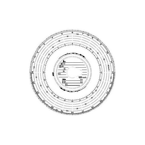 4030313251512 - Diagrammscheibe 3101 Tachoscheibe 125 km h Automatik 12cm 4030313251512 3101 100 Stück