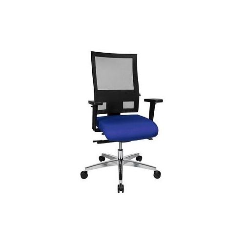 4014296559513 - Bürostuhl Sitness 60 PS69BH W56 blau schwarz alu Stoff