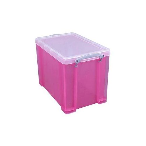 5060321920123 - Aufbewahrungsbox 19TBPK 19 Liter mit Deckel für A4 Hängemappen außen 395x255x290mm Kunststoff pink transparent 5060321920123