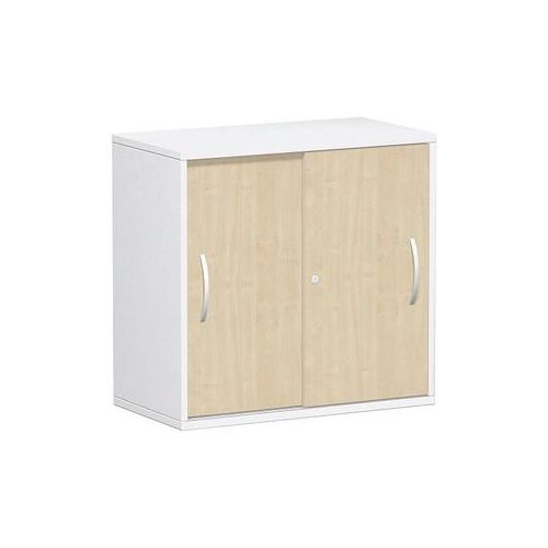 4038933486888 - Schiebetürenschrank Flex S-382502-AW weiß ahorn 1 Fachboden 800 x 425 x 798 cm