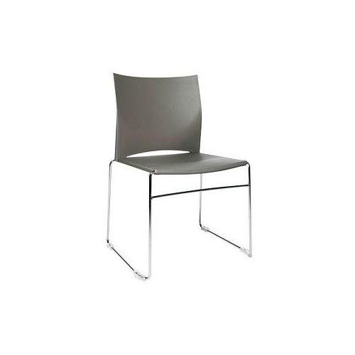 4014296066141 - W-Chair grau Besucherstühle ungepolstert ohne armlehnen 4014296066141 CH490-3 4 Stück