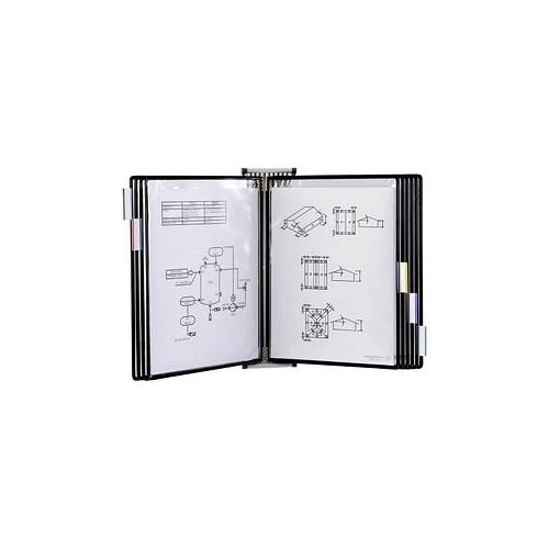 3377994181075 - tarifold Wand-Sichttafelsystem 418107 DIN A3 schwarz mit 10 St Sichttafeln