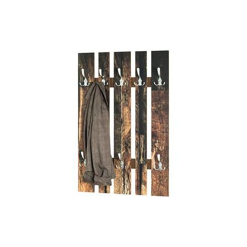 4001070198891 - Wandgarderobe 19889 Motiv Holz 8 Haken 650 x 1000 cm 4001070198891 HAKU Möbel