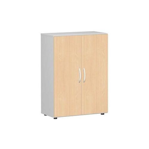 4038933486352 - Aktenschrank Flex S-383102-BL lichtgrau buche 2 Fachböden 800 x 420 x 1104 cm