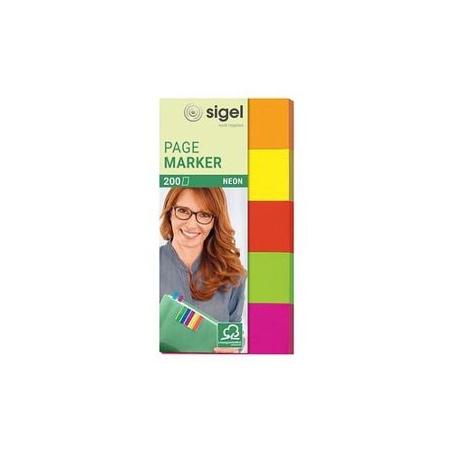 4004360927997 - Index Haftstreifen neon 5 Farben farbig sortiert HN 650 je 20x50mm 5x 40 Streifen 4004360927997 200 Streifen