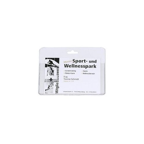 4005546800271 - DURABLE Namensschilder Namensschilderhülle Offen 20St 9 cm x 6 cm Kunststoff Transparent