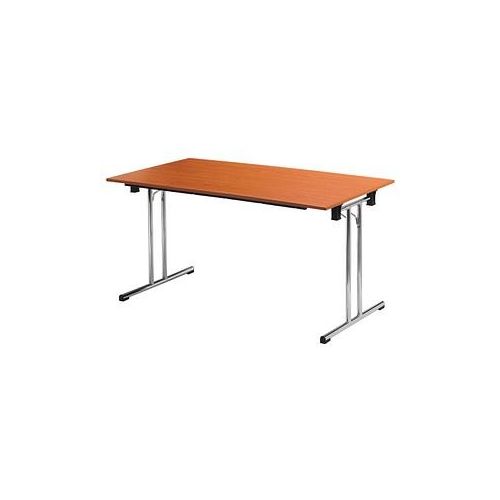 3700245507865 - Schreibtisch TPCH167M 74cm (H) 160x70cm (BxT) rechteckig kirschbaum   chrom 3700245507865 SODEMATUB