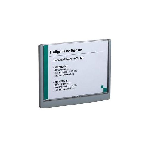 4005546405483 - DURABLE Türschild CLICK SIGN Kunststoff grau DIN A5 quer