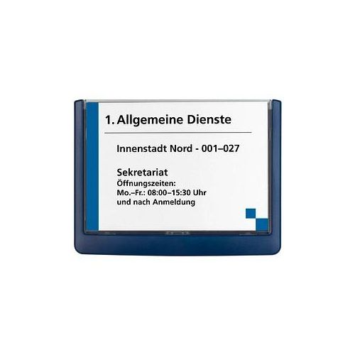 4005546405070 - DURABLE Türschild CLICK SIGN Kunststoff blau 149 x 1055 cm