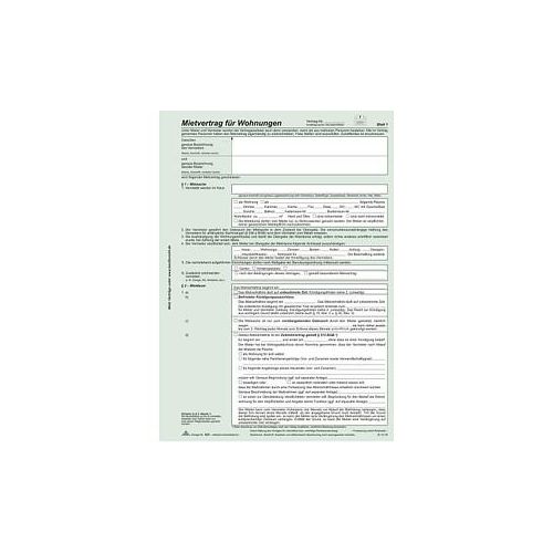 4002871052306 - 523 25 Mietvertrag Universal A4 selbstdurchschreibend 3x 2 Seiten 4002871052306 25 Stück