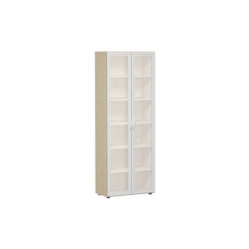 4038933078076 - Aktenschrank Flex S-386821-GTA ahorn Acrylglas satiniert 5 Fachböden 800 x 420 x 2160 cm