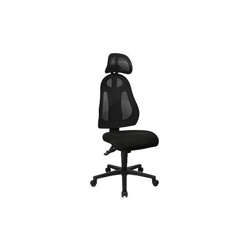 4014296631967 - Bürostuhl Free Art mit Kopfstütze FR100 G200X Stoff schwarz Gestell schwarz 4014296631967 - Bürostuhl Free Art mit Kopfstütze FR100 G200X Stoff schwarz Gestell schwarz