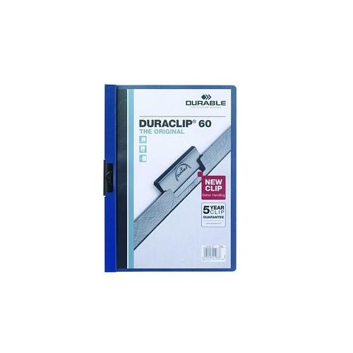 4005546223988 - Klemmhefter DURACLIP 60 223807 A4 dunkelblau für ca 60 Blatt Polyvinylchlorid (PVC) 4005546223988 5 Stück