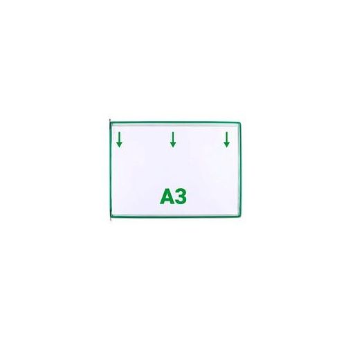 3377991181054 - Sichttafeln DIN A3 quer grün Öffnung oben 3377991181054 118105 10 Stück