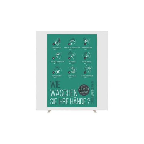 3660141953138 - easyScreen Stellwand Hände-Waschen 1600 x 1740 cm 3660141953138 PAPERFLOW