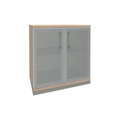 4260429767595 - fm Aktenschrank Oldenburg 4260429767595 akazie Acrylglas satiniert 1 Fachboden 800 x 442 x 781 cm