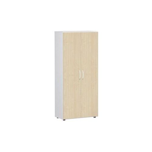 4038933486437 - Aktenschrank Flex S-385100-AW weiß ahorn 4 Fachböden 800 x 420 x 1808 cm