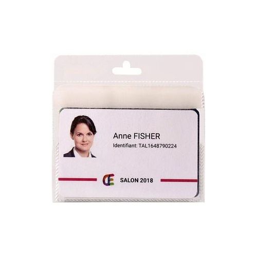 3377992004505 - tarifold Namensschilder Multikartenhalter transparent 9 cm x 6 cm Kunststoff Transparent