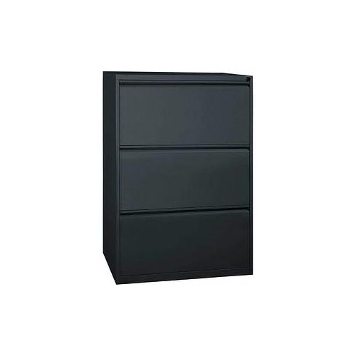 4260090172353 - Hängeregistraturschrank schwarz 3 Schubladen 760 x 620 x 1010 cm