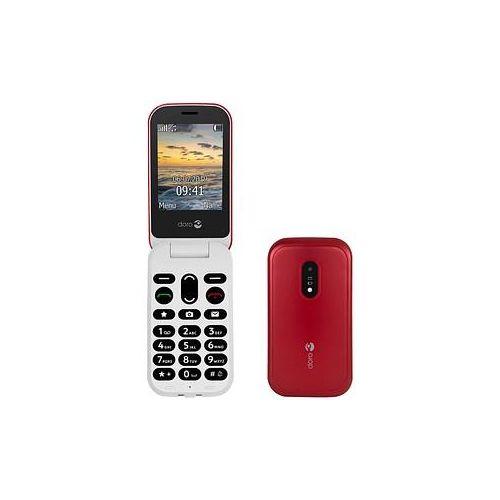 7322460078270 - DORO 6040 - Feature Phone - Dual-SIM - 320 x 240 Pixel - rear camera 2 MP - Rot