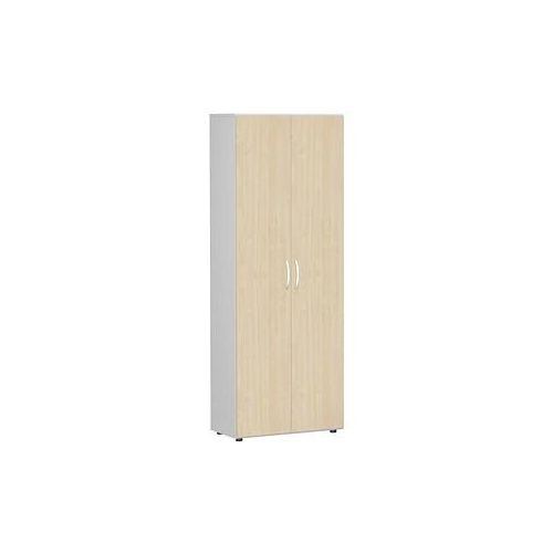 4038933486529 - Aktenschrank Flex S-386002-AL lichtgrau ahorn 5 Fachböden 800 x 420 x 2160 cm