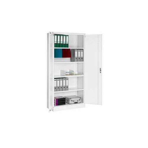 4260090178096 - Stahlschrank 111517 verkehrsweiß 920 x 420 x 1950 cm aufgebaut