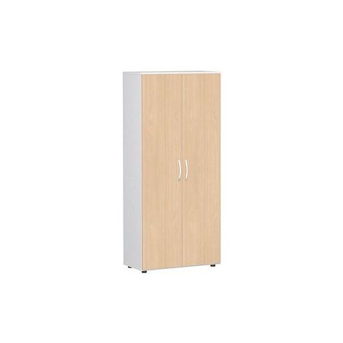 4038933486451 - Aktenschrank Flex S-385100-BW weiß buche 4 Fachböden 800 x 420 x 1808 cm