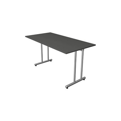 4044917441118 - Schreibtisch Smart office 11188313 75cm (H) 140cmx70cm (BxT) rechteckig anthrazit   Silber 4044917441118 Kerkmann