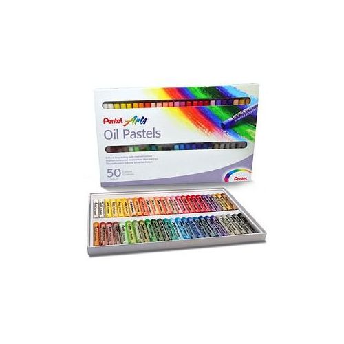 4711577003610 - Pastell-Ölkreide Oil Pastels PHN-50U 50er Etui farbig sortiert rund  50 Stück