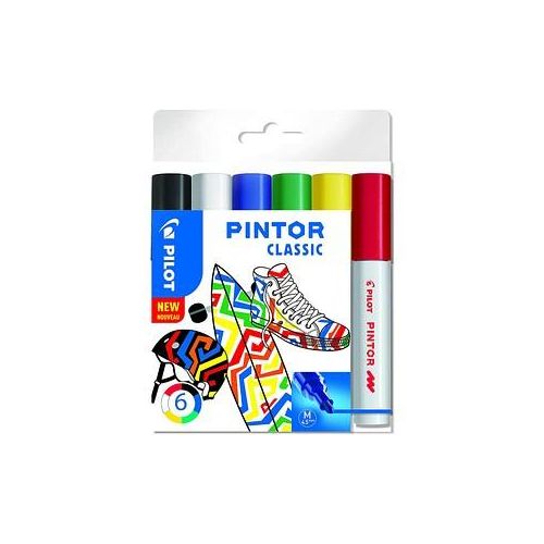 3131910517412 - PILOT PINTOR Classic Kreativmarker farbsortiert 40 - 120 mm 6 St