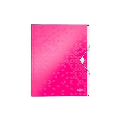 4002432106202 - Ordnungsmappe WOW A4 PP 6Fä pink-met 260x320x17mm 4002432106202 Leitz