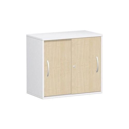 4038933486840 - Schiebetürenschrank Flex S-381501-AW weiß ahorn 1 Fachboden 800 x 425 x 720 cm