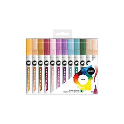 4250397645315 - Aqua Color Basic Set 2 Brush-Pens farbsortiert 4250397645315 MOLOTOW 52-MO200492 12 Stück