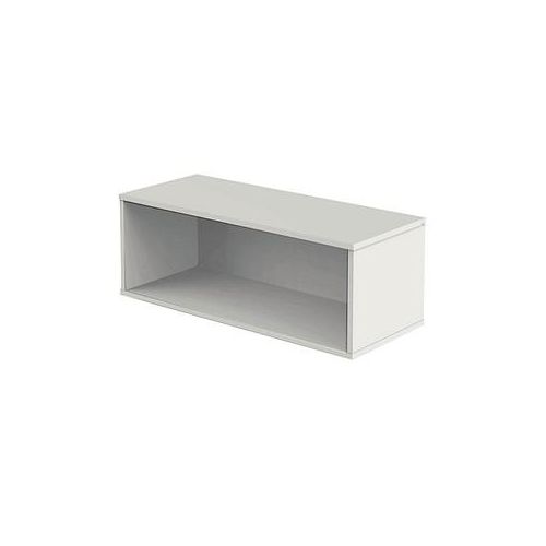 4044917428201 - Aufsatzschrank offen 1 OH - Weiß Weiss 100 cm x 36 cm x 40 cm Büroschränke bei Büromöbel Experte