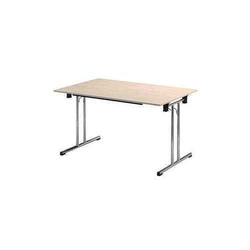 3700245507919 - Klapptisch ohne TPCH147E 74cm (H) 140x70cm (BxT) rechteckig ahorn   chrom 3700245507919 SODEMATUB