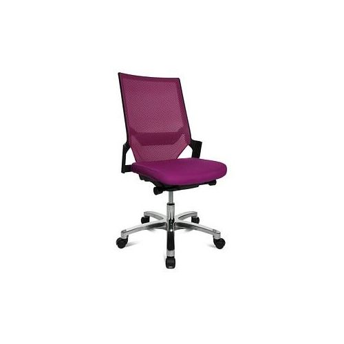 4014296180960 - Bürodrehstuhl Autosyncron-1-Alu ohne Armlehnen violett schwarz 4014296180960 Topstar