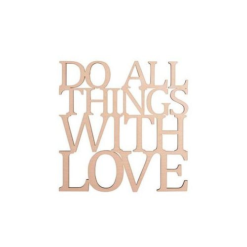 4006166023781 - Holzschriftzug natur DO ALL THINGS WITH LOVE