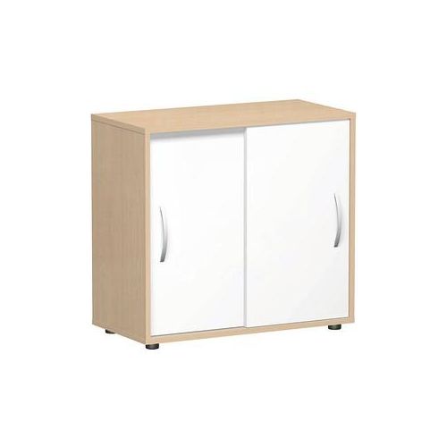 4038933530901 - Schiebetürenschrank Flex S-382501-BW buche weiß 1 Fachboden 800 x 400 x 752 cm