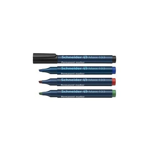 4004675039200 - Permanentmarker Maxx 133 4er Etui farbig sortiert 1-4mm Keilspitze 4004675039200 4 Stück