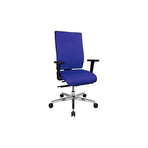 4014296559704 - Bürostuhl Sitness 70 PS79BH W56 Stoff blau Gestell alu