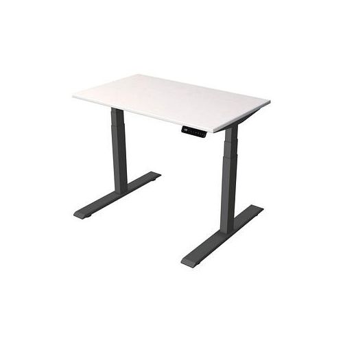 4044917441224 - Sitz-Steh-Schreibtisch Smart office 10179010 elektrisch höhenverstellbar 63-127cm (H) 100cmx60cm (BxT) rechteckig weiß   ant