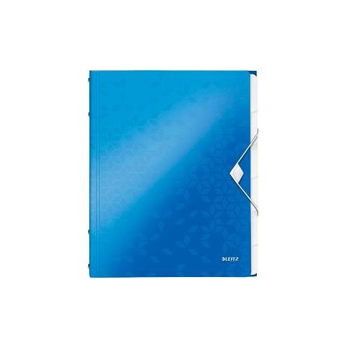 4002432106219 - Ordnungsmappe WOW A4 PP 6Fä blau-met 260x320x17mm 4002432106219 Leitz