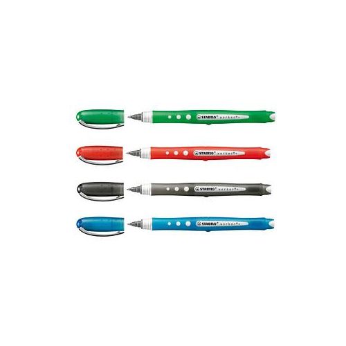 4006381415699 - STABILO worker colorful Tintenroller 05 mm Schreibfarbe farbsortiert 4 St