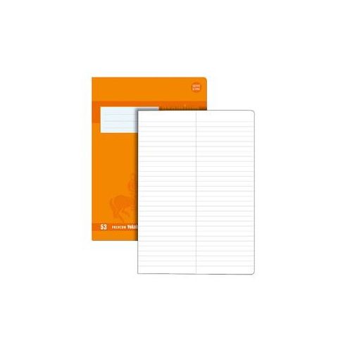 4006050104541 - Vokabelheft 734010454 Premium Lineatur 53   liniert   2 Spalten A4 90g orange 40 Blatt   80 Seiten 4006050104541 Staufen