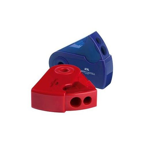 6933256608192 - FABER-CASTELL Dosenspitzer doppelt GRIP Doppelspitzer rot blau blau oder rot