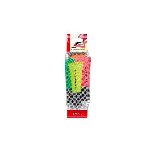 4006381401326 - Textmarker-Set neon 72 4-1 Etui 4-farbig sortiert 2-5mm Keilspitze 4006381401326 4 Stück