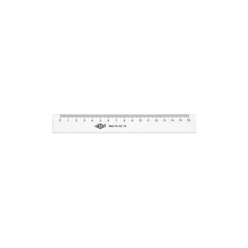 4003801031460 - 0 Lineale Wedo Kunststofflineal 16 cm 18 cm transparent