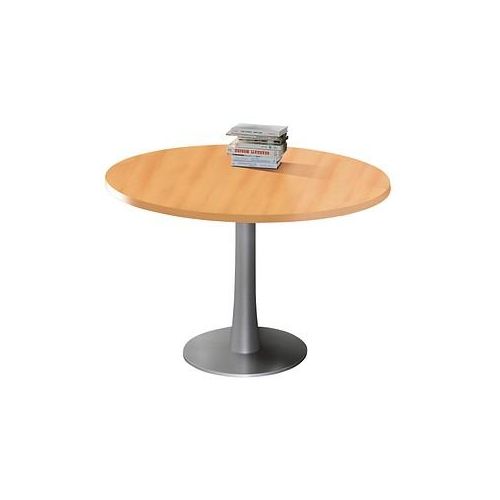 8029466032655 - Besprechungstisch Phenor bis 6 Personen Kreis Tellerfuß B 1200 x T 1200 x H 740 mm Buche silber 8029466032655 - Besprechungstisch Phenor bis 6 Personen Kreis Tellerfuß B 1200 x T 1200 x H 740 mm Buche silber