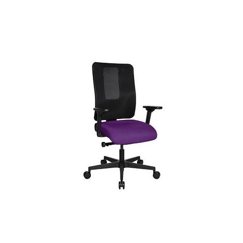 4014296751603 - Bürostuhl Sitness Open X (N) Deluxe mit Schiebesitz OX30WTW2 T330 lila schwarz schwarz Stoff