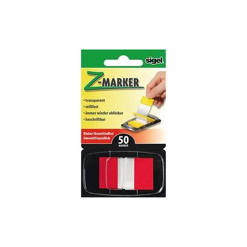 4004360891229 - Index Haftstreifen Z-Marker Standard rot 4004360891229 50 Streifen